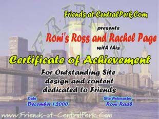 Awarded on 1st December 2000